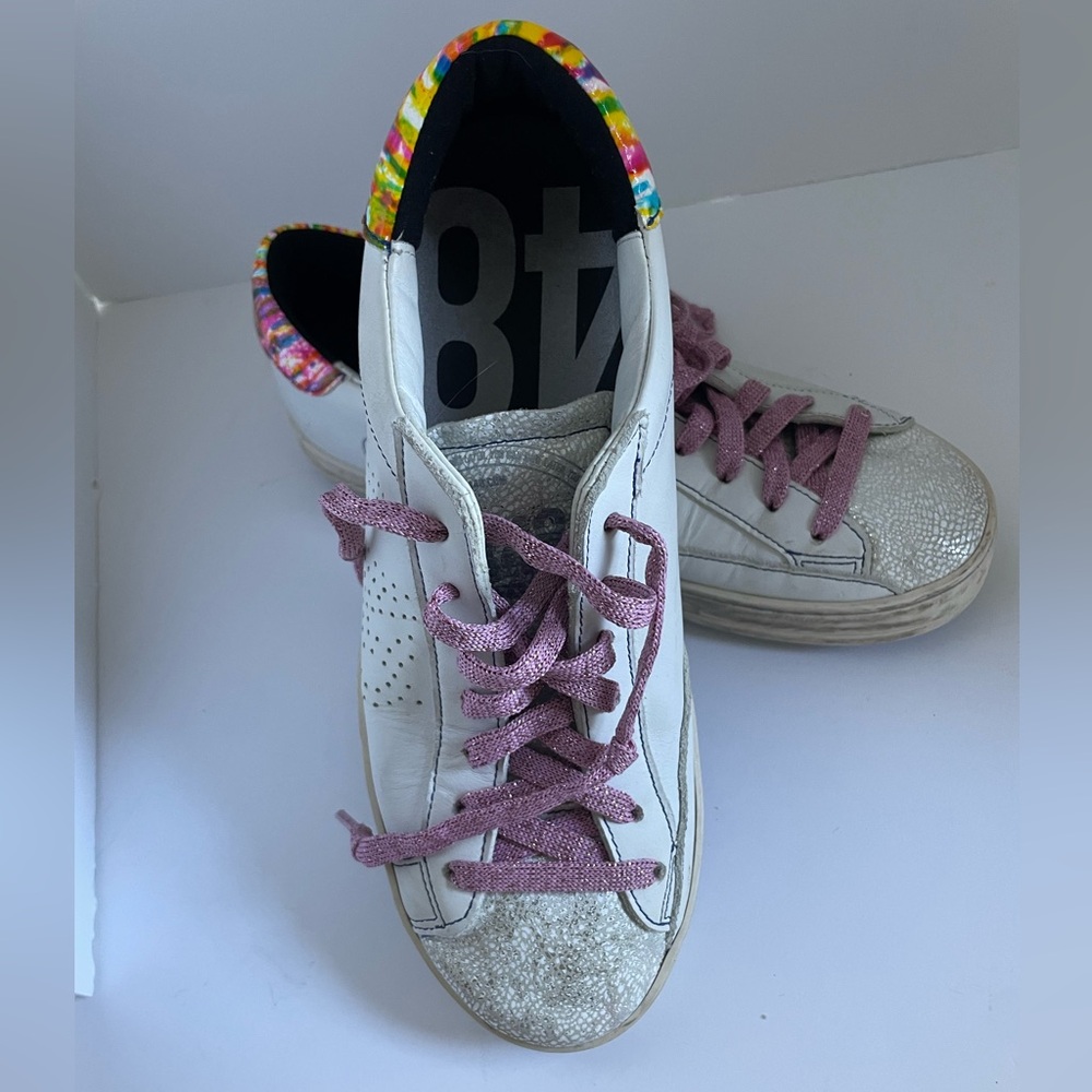 P448 Sneakers John Reflector Leather Low top  Size 7 (37)